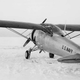 The XF13C-1 from behind, showing the greenhouse canopy, as well as the pilot’s position between the upper wing (US Navy)